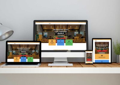 Lutheran church responsive website designed for multiple devices